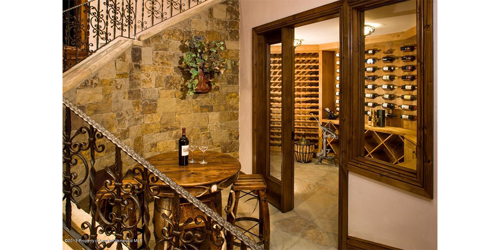 876 S Starwood Drive, Aspen Colorado wine cellar